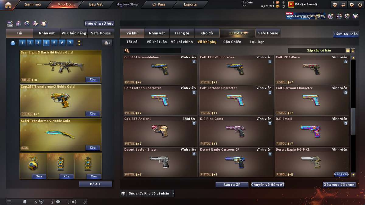 shop acc cf uy tin gia re